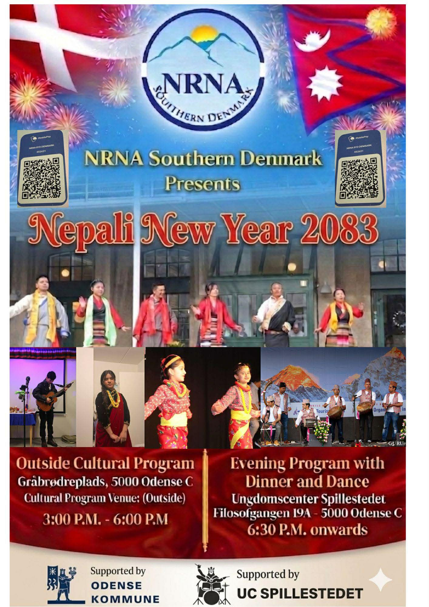 Fejr nepalesisk nytår på Gråbrødre Plads