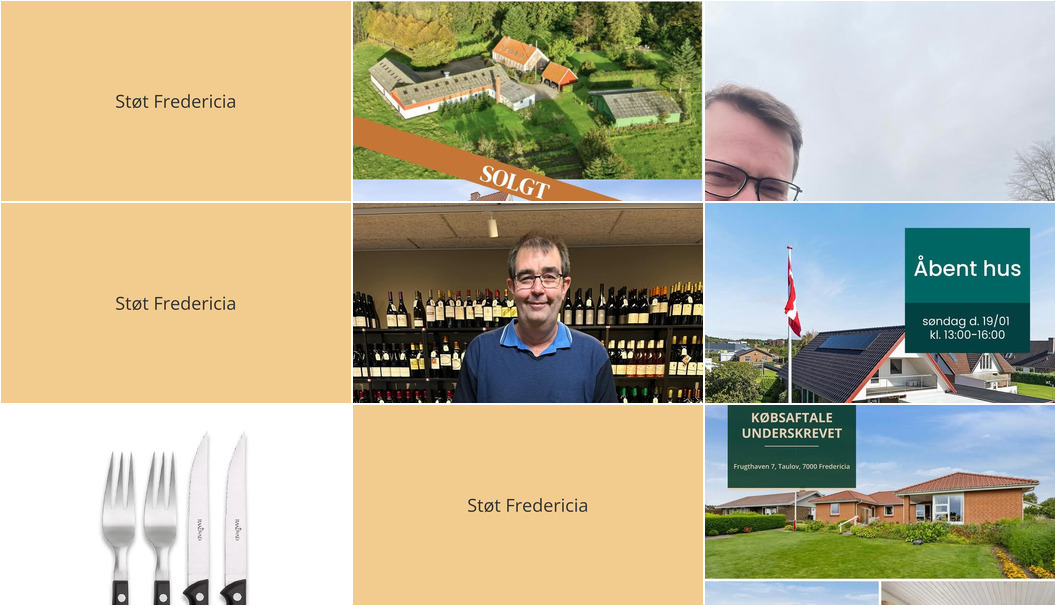 Nyt fra Fredericia Isenkram, Ejendomsmægler Mike Andersen, FREDERICIA VINHANDEL og 3 andre