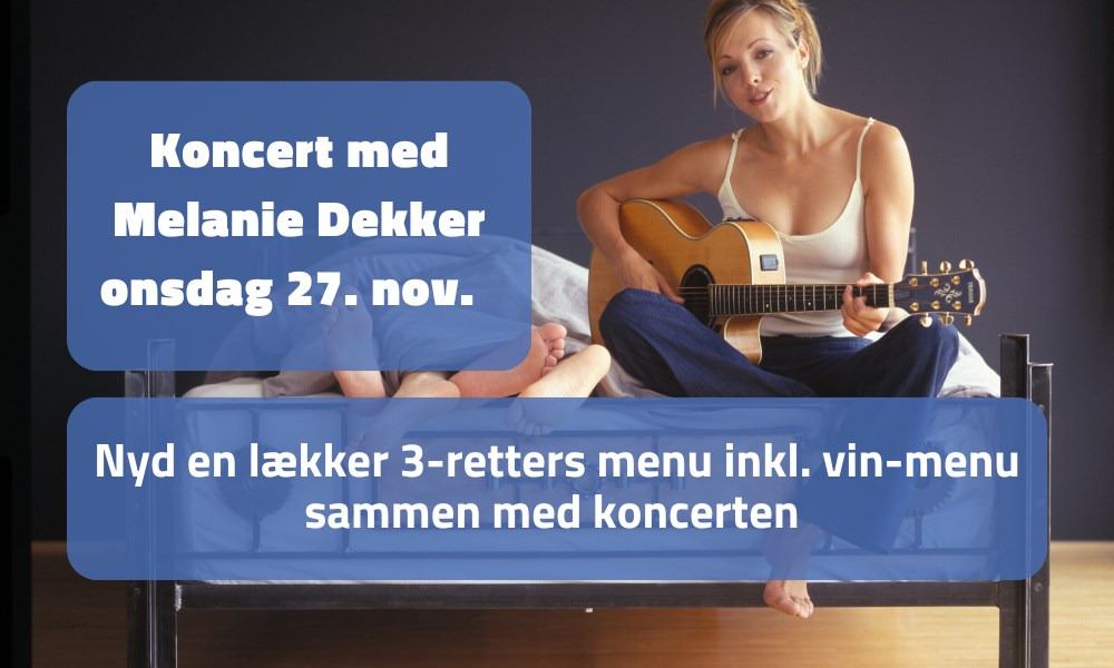 Melanie Dekker optræder på Toppen af Ebeltoft