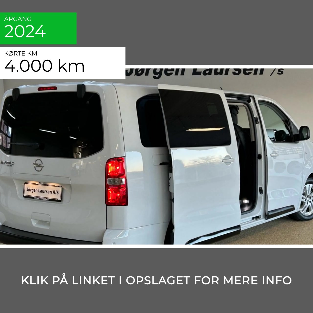 Opel Zafira-e Life hos Jørgen Laursen A/S: Spar penge uden at gå på kompromis med komfort