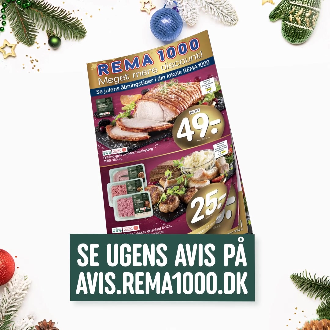 Rema 1000 Karrebækvej tilbyder gode juletilbud hele ugen