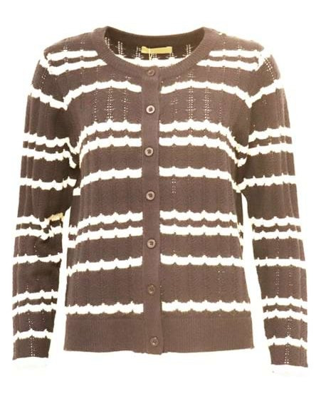 Klarissa & Nora præsenterer: Ny beigefarvet cardigan til tilbudspris i butikken