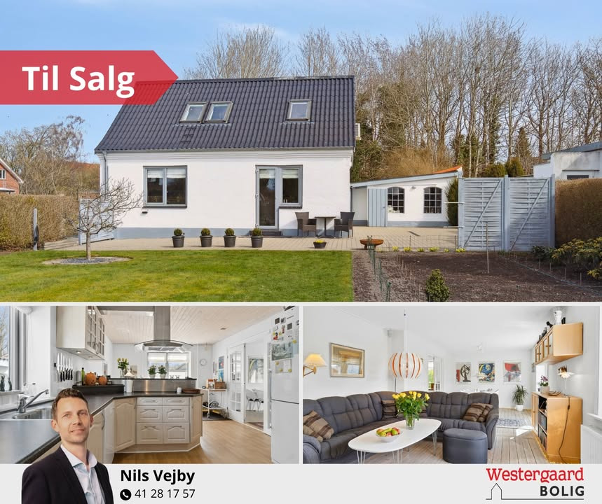 Westergaard Bolig fremhæver hyggelig villa med sydvendt have til salg