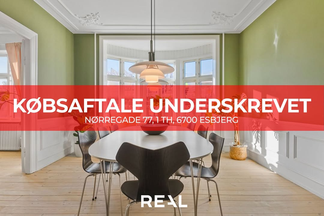 RealMæglerne Esbjerg og Bramming sælger hurtigt herskabelig bylejlighed på Nørregade 77