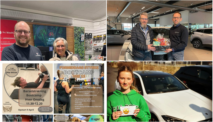 Nyt fra LeneS, HENRIK CHRISTENSEN Vejle, Top Clinic v/Else Møller Larsen og 2 andre