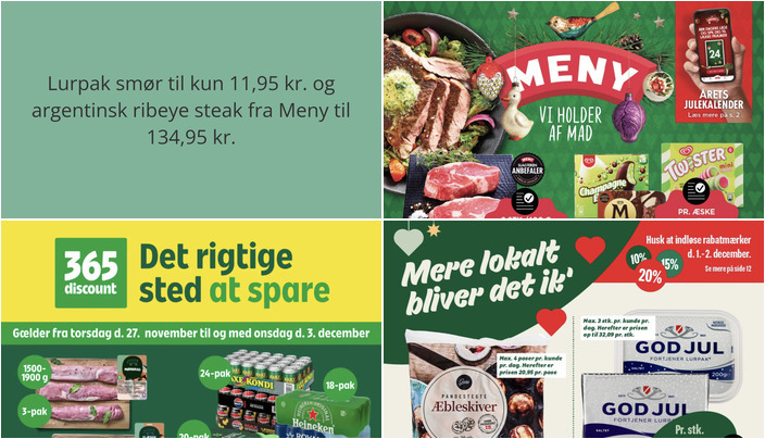 Lurpak smør til kun 11,95 kr. og argentinsk ribeye steak fra Meny til 134,95 kr.