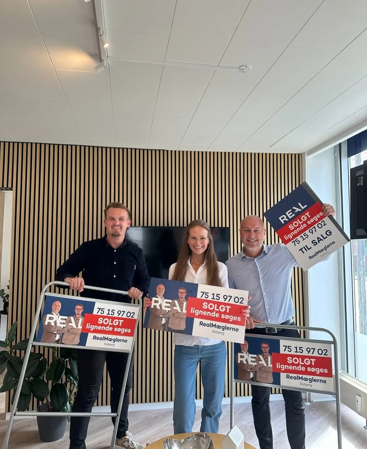 RealMæglerne Esbjerg og Bramming melder om 11 solgte boliger i august