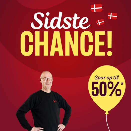 Skousen Grenaa annoncerer sidste chance for fødselsdagsudsalg med op til 50% rabat på hvidevarer