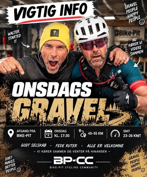Bike-pit inviterer til BPCC Onsdagsgrus hver onsdag