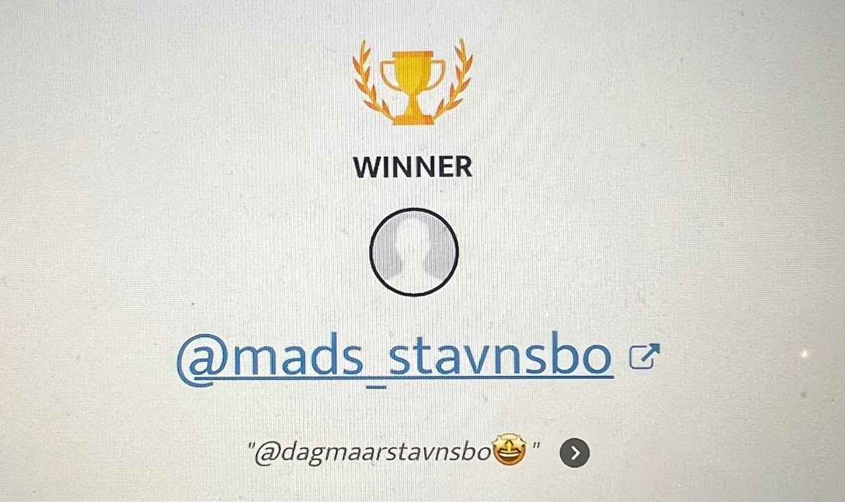 Hos Din Tatovør har fundet vinderen af julekonkurrencen: Tillykke til Mads Stavnsbo!