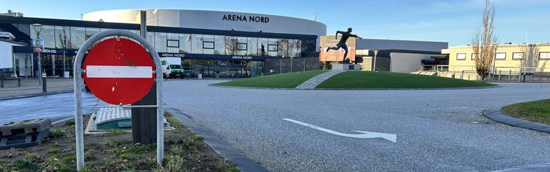 Midlertidige trafikændringer ved Arena Nord skal sikre smidig kørsel på valgdagen