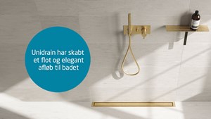 Opgrader dit badeværelse med Unidrain Highline fra VVS EKSPRESSEN ApS