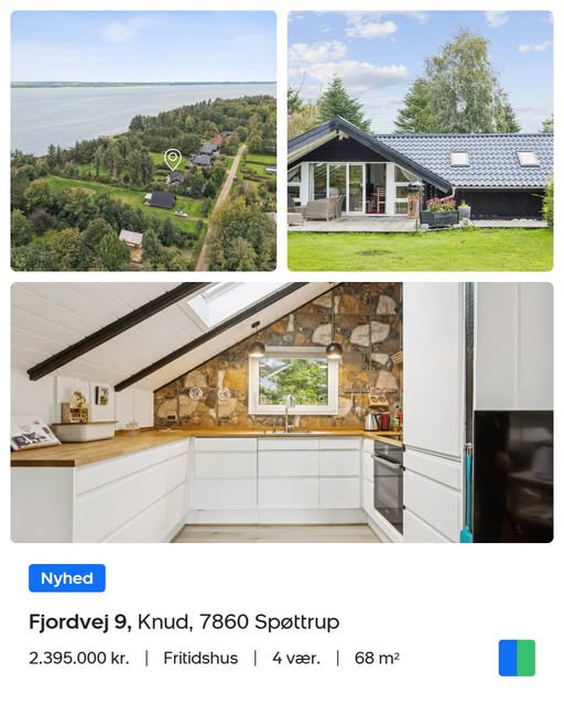 Nybolig Skive I/S præsenterer indflytningsklart sommerhus i første række til Limfjorden