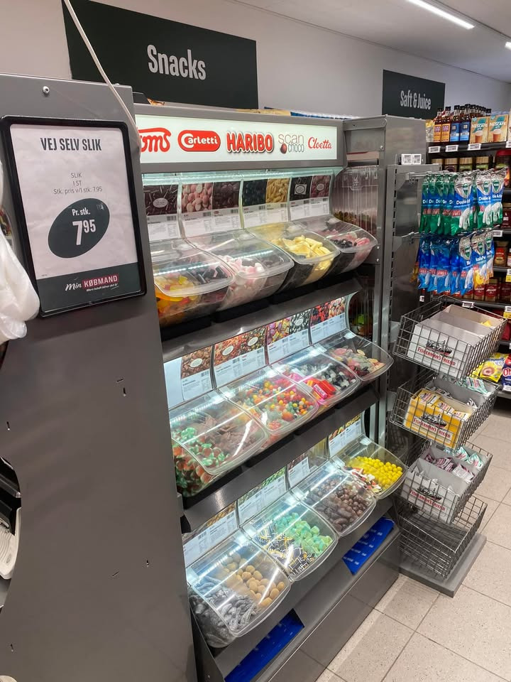 Min købmand, Nim: Fredagspris på vej selv slik kun 7,95 kr. pr. 100 g