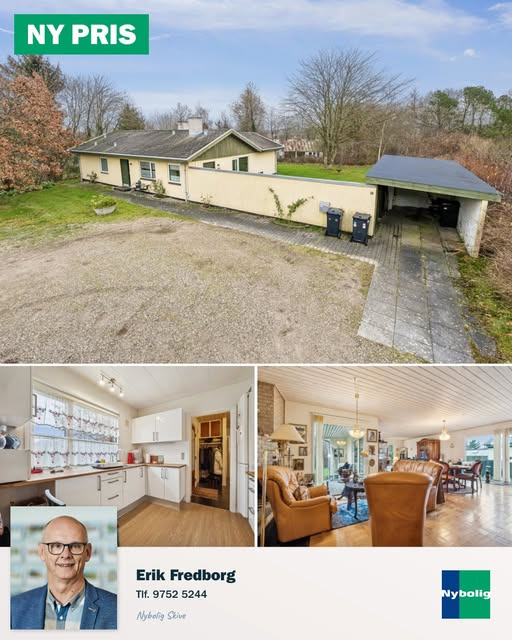 Nybolig Skive I/S annoncerer ny pris på villa i naturskønne Sønder Ørum