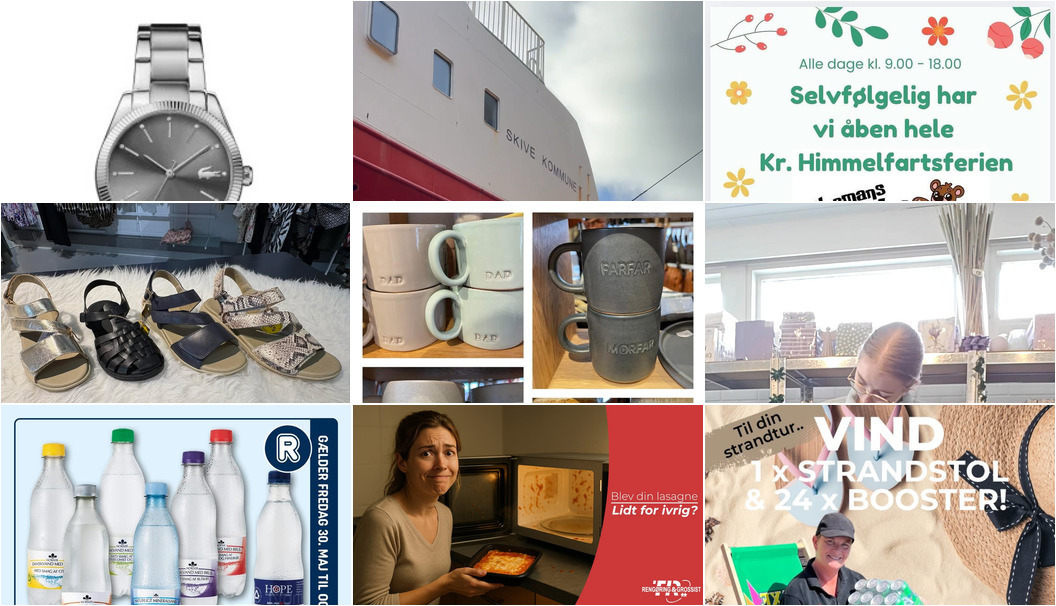 Nyt fra Hermans Hule Thisted, Nyt Syn Brøndum Jeppesen , REMA 1000 Nykøbing Mors og 9 andre