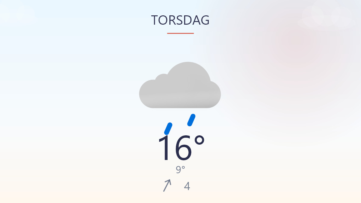 Våd torsdag med lunere træk