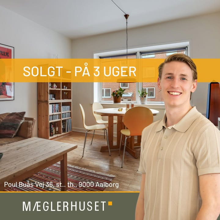 Mæglerhuset Aalborg sælger lejlighed på tre uger i Aalborg