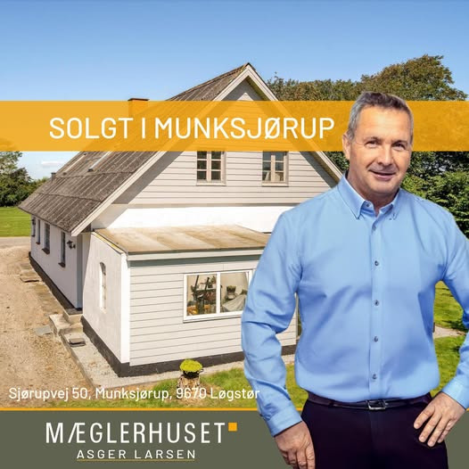 Mæglerhuset melder Sjørupvej 50 solgt i Munksjørup