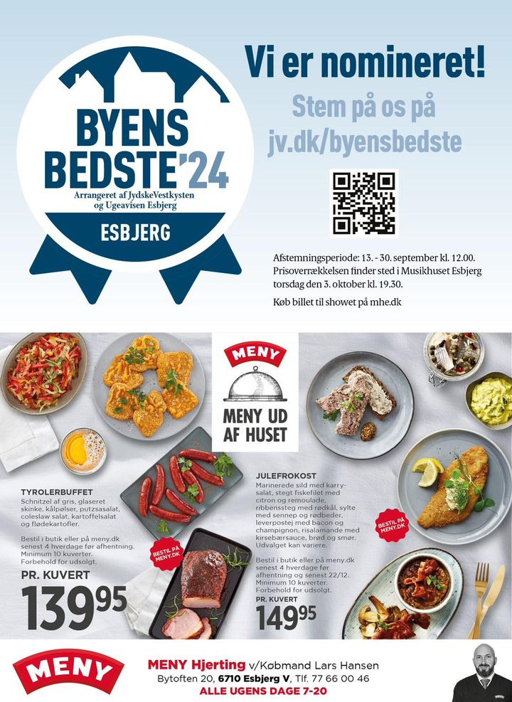 Meny Hjerting blandt kandidaterne til Byens Bedste Købmand – din stemme kan sikre sejren