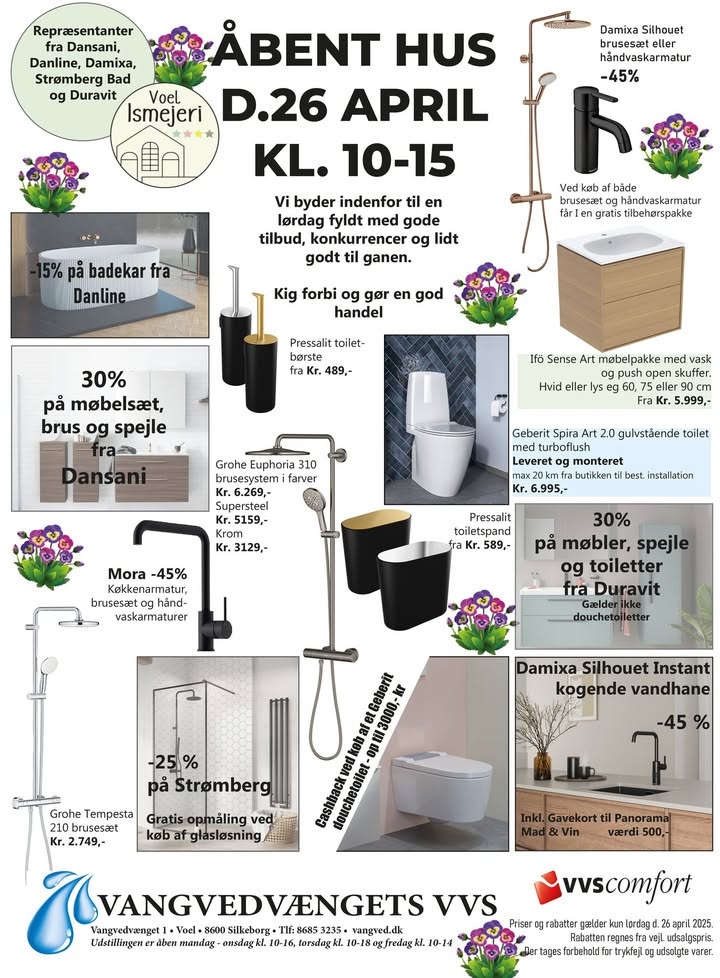 VangVedVængets VVS inviterer til tilbudslørdag med fristende tilbud