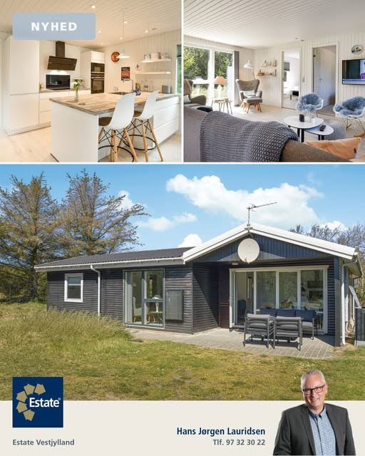 Estate Vestjylland præsenterer ny moderniseret fritidsbolig i Søndervig