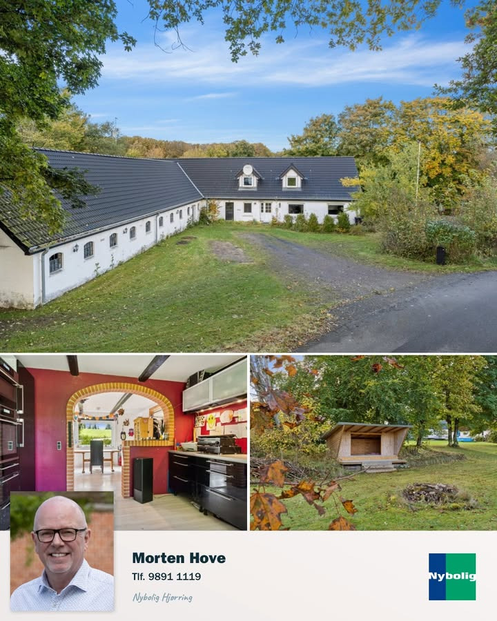 Nybolig Hjørring v/Morten Hove præsenterer idyllisk landejendom nær Frederikshavn