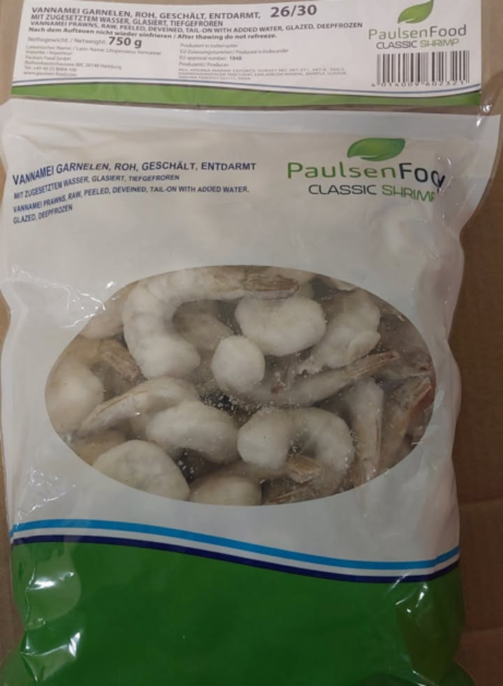 Meny Gl. Skagensvej tilbyder store vannamei rejer til kun 69 kr pr. pose