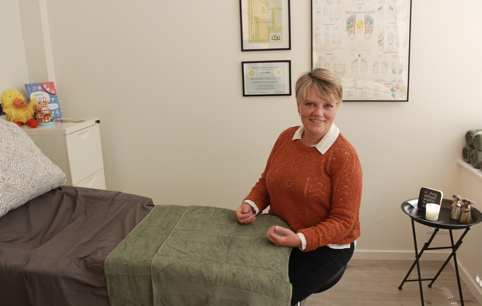 ZoneK: Zoneterapi og stolemassage på stationen i Hadsten