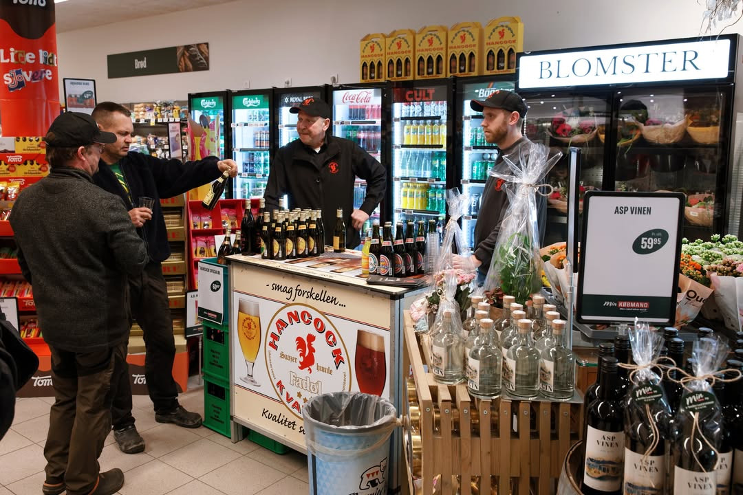 Min Købmand i Asp takker Hancock bryggerierne for et hyggeligt og informativt besøg