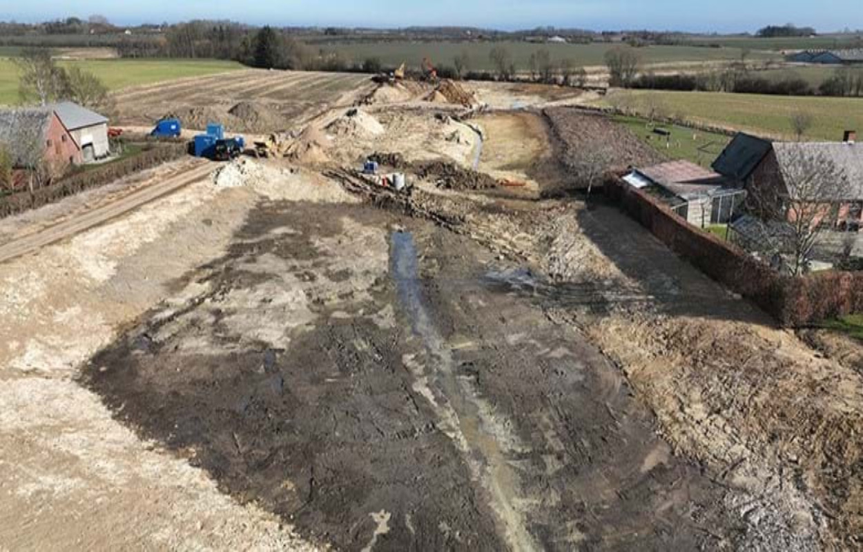 Regnvandsbassinger bliver etableret ved Rude Havvej