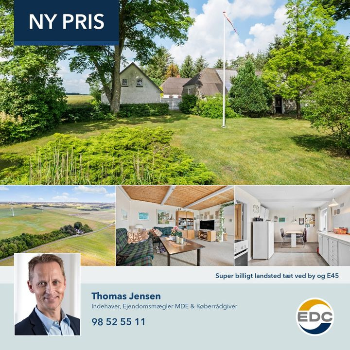 Ny pris på billigt landsted til salg