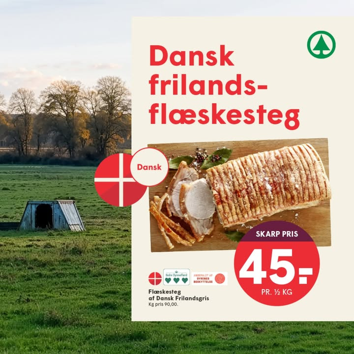 SPAR SKALLERUP A/S fremhæver dyrevelfærd i dansk flæskesteg