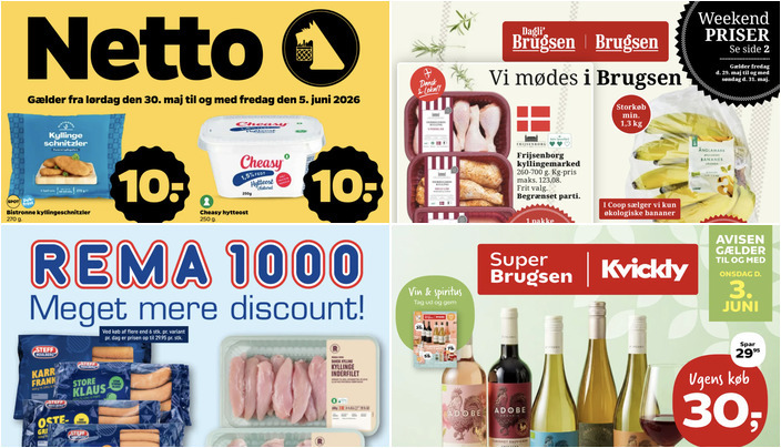 Faxe Kondi til kun 10 kr. og Bistronne kyllingeschnitzler for en tier - se de lokale tilbud