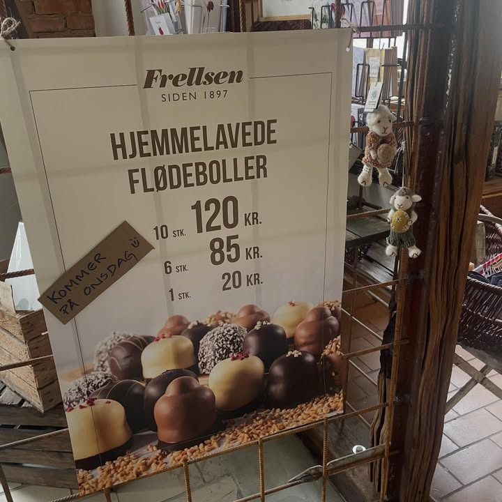 Fru Hansens Butik & Café byder på Frellsen flødeboller til påskemarkedet