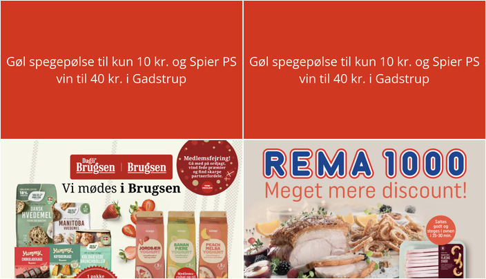 Gøl spegepølse til kun 10 kr. og Spier PS vin til 40 kr. i Gadstrup