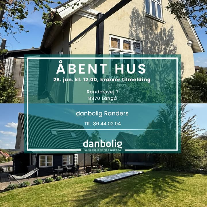 Danbolig Randers inviterer til åbent hus i villa i Langå