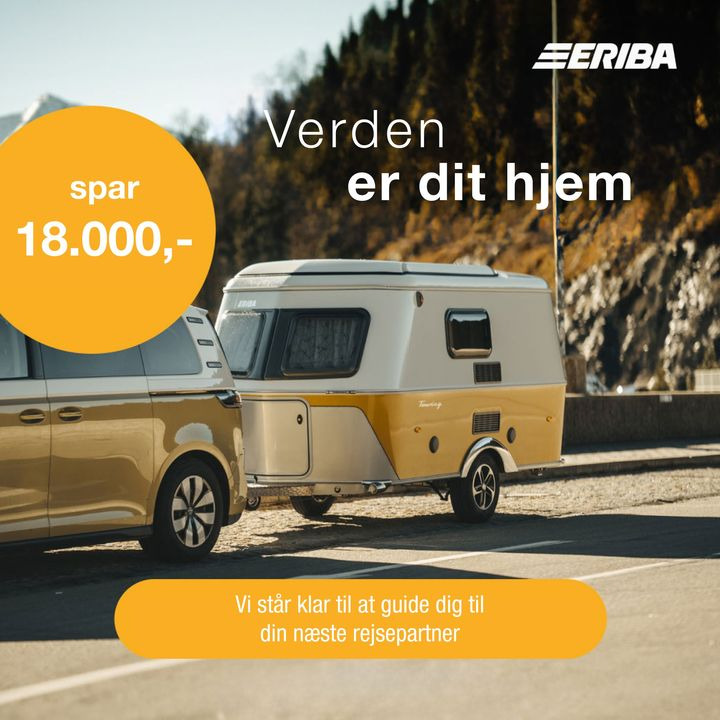 Brønderslev Caravan & Trailer Center tilbyder rabat på ERIBA campingvogne før forårssæsonen