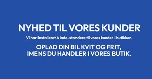 Thusgaard Living introducerer gratis bilopladere for kunder i butikken