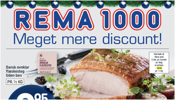 Dansk ovnklar flæskesteg til 9,95 kr. og skrabeæg til kun 12 kr. - se ugens lokale tilbud