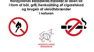 Åben ild i naturen frarådes