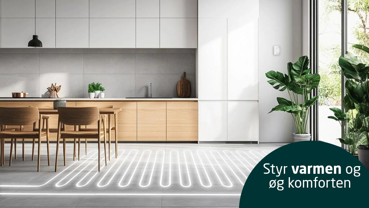 Juster nemt temperaturen med Wavin Sentio via VVS EKSPRESSEN ApS