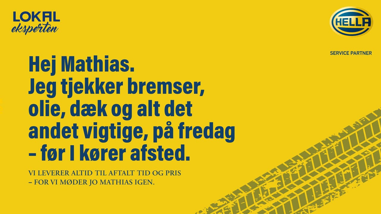 VESTERKJÆR AUTO tilbyder ferietjek før sommerferien
