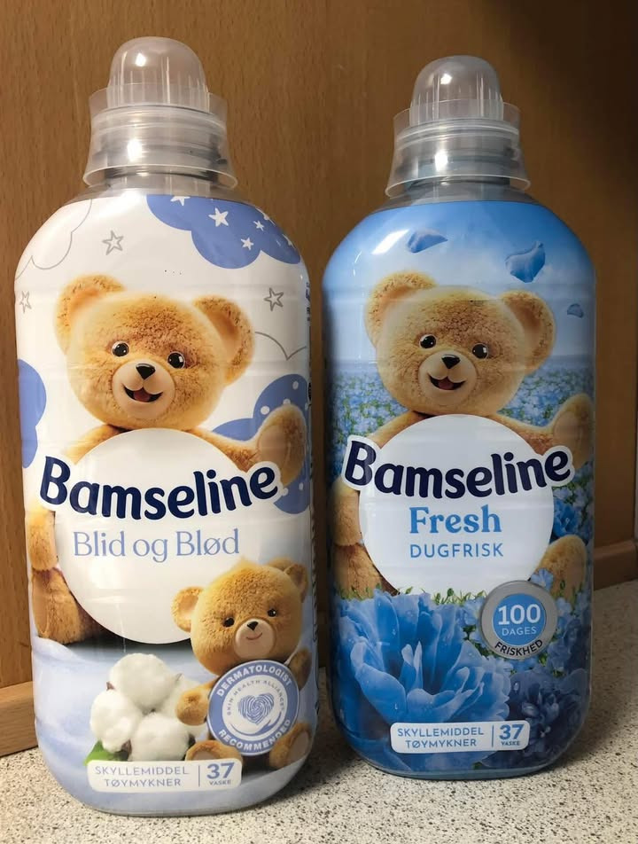 Min Købmand Øster Bjerregrav præsenterer søndagstilbud på Bamseline skyllemiddel