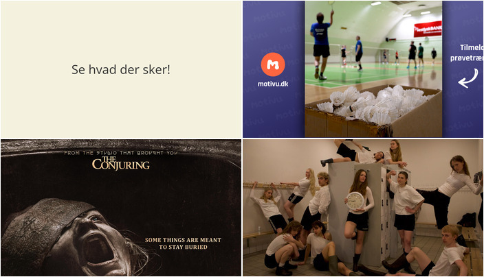 Spændende oplevelser i Holstebro denne weekend: Badminton, gyserfilm og scenekunst