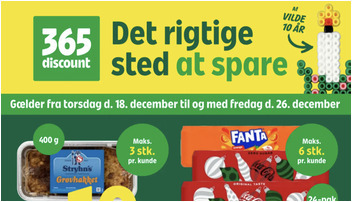 Coop365 tilbyder Stryhns leverpostej til 10 kr. og Taffel chips til 7 kr.