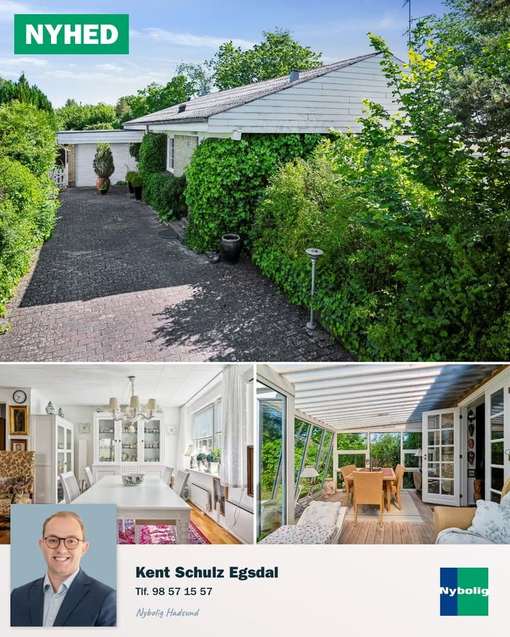 Nybolig Hadsund præsenterer charmerende 70'er villa i Havndal med plads til dine drømme