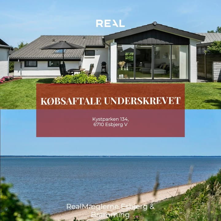RealMæglerne Esbjerg og Bramming har solgt bolig i Kystparken og tilbyder gratis salgsvurdering