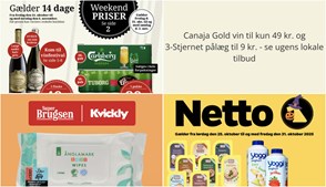 Canaja Gold vin til kun 49 kr. og 3-Stjernet pålæg til 9 kr. - se ugens lokale tilbud