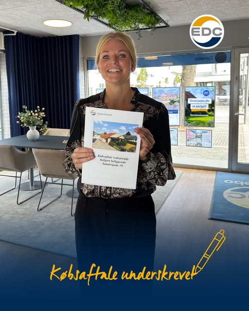 EDC Danebo, Farsø melder om underskrevet købsaftale på Søndergade 19 i Gedsted
